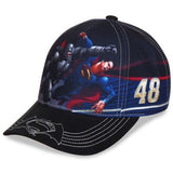 Dale Earnhardt Jr #88 vs Jimmie Johnson  #48 Dueling Batman Superman Youth Hat