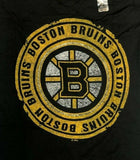 NHL Boston Bruins Womens Short Sleeve V-Neck T-Shirt Black Small