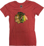 Chicago Blackhawks NHL Girl's V-Neck Short Sleeve T-Shirt XL 14/16