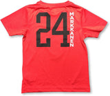 Chicago Bulls Boy's Youth Lauri Markanen #24 Dri Fit Name Number Player T-Shirt