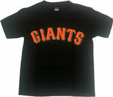 Majestic San Francisco Giants Boys Crewneck T-Shirt Black M 10/12