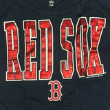 Boston Red Sox Women's Long Sleeve T-Shirt Foil Logo Navy Small 4/6