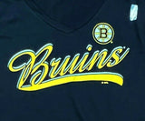 Boston Bruins Women's Short Sleeve Hanes T-Shirt Black Large