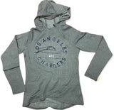 Los Angeles Chargers Women's Hooded Pullover Shirt Gray Small