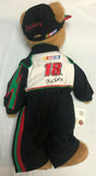 Boyds Bear Nascar #18 Bobby Labonte 18" Plush w/ Hat & Firesuit Uniform RARE