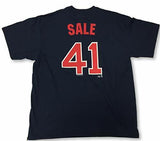 Chris Sale #41 Boston Red Sox Name Number 2 Sided Mens T-Shirt CHOOSE SIZE
