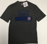 Chicago Cubs MLB Men's Crew Neck Heather Charcoal T-Shirt Small