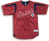 DYNASTY Los Angeles Angels MLB Button Down Embroidered Men's Jersey Large