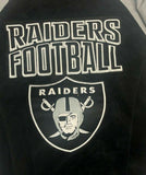 GIII Las Vegas Raiders Men's Full Zip Suede Leather Jacket SMALL