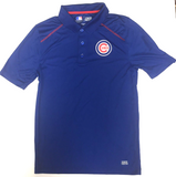 Chicago Cubs MLB Men's Dri-Fit Short Sleeve Polo Shirt BLUE SMALL