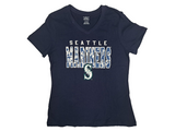 Seattle Mariners MLB Girls Short Sleeve T-Shirt Large 10/12 Navy