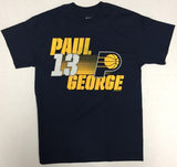 Paul George #13 Indiana Pacers Men's T-Shirt Gray Medium