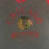 Chicago Blackhawks Women's Distressed Johnathan Toews T-Shirt Gray Medium 8/10
