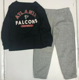 Atlanta Falcons Long Sleeve T-Shirt & Pants 2 Piece Toddler Boy's Set 4T