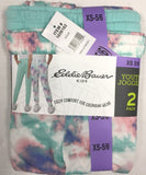 Eddie Bauer Youth Girls 2-pack Lounge Jogger Aqua/Tie Dye CHOOSE SIZE