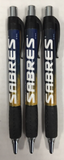 Buffalo Sabres NHL Rubber Grip Click Pens 3 PACK