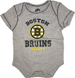 Boston Bruins Hockey NHL Boys Creeper Bodysuit 0/3 Months Gray