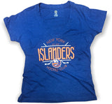 New York Islanders Women's V-Neck Short Sleeve T-Shirt XL 16/18