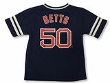 Boston Red Sox Boy's Youth Mookie Betts #50 Varsity Stripe Player Name & Number