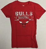 Chicago Bulls Basketball NBA Girl's T-Shirt Short Sleeve Red Small 6/6X