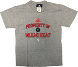 adidas Property Of Miami Heat Boy's T-Shirt Gray Small 8/10