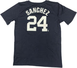 New York Yankees Boys' Gary Sanchez Dry Fabric T-Shirt Navy XL 16/18