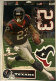 NFL Houston Texans Arian Foster #23 Multi-Use Decal, 11" x 17" NEW