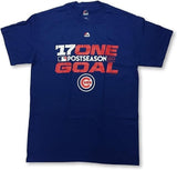 Majestic Chicago Cubs 2017 Postseason One Goal Men's T-Shirt MEDIUM