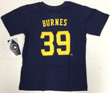 Corbin Burnes #39 MLB Milwaukee Brewers Boy's 2-Sided T-Shirt XS 4/5