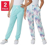 Eddie Bauer Youth Girls 2-pack Lounge Jogger Aqua/Tie Dye CHOOSE SIZE