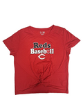 Cincinnati Reds MLB Women's Tie-Front Shirt Size Large