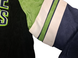 GIII Seattle Seahawks NFL Men's Full Zip Suede Leather Jacket SMALL