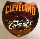 Cleveland Cavaliers NBA Team Interstate Sign Shield Plastic Sign 8" by 8"