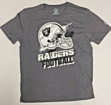 Las Vegas Raiders Men’s G-III Hands High Helmet Graphic  T-Shirt Gray Large