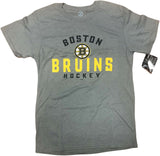 Boston Bruins Hockey Men's Short Sleeve Sleeve T-Shirt Gray Small