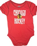 Chicago Blackhawks NHL Hockey Boy's Creeper 3 Piece Set 18 Months