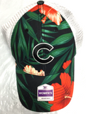 Chicago Cubs MLB Floral Pattern Women's Ladies Adjustable Mesh Hat Cap