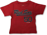Mookie Betts #50 Boston Red Sox 2-Sided Toddler Boy's T-Shirt 12 Months