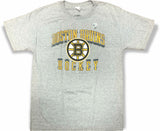 Boston Bruins Classic Distressed Men's Short Sleeve Sleeve T-Shirt Gray Medium