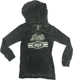 New York Jets Girls Hooded Dry Fabric Long Sleeve Gray X-Large 14/16