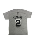 San Antonio Spurs  Kawhi Leonard #2 NBA Boys T-shirt