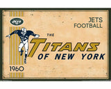 New York Jets Titans of NY Retro Logo  NFL poster 22.5 x 34" NEW