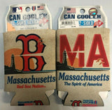 Boston Red Sox RETRO MLB Collapsible Can Cooler SET OF 2