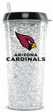 NFL Arizona Cardinals 16oz Crystal Freezer Tumbler w/Straw