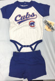 Chicago Cubs MLB 2 Piece Infant Boy's Shorts & Bodysuit Set- 3/6 months
