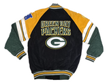 Green Bay Packers GIII Apparel NFL Men's Full Zip Suede Leather Jacket MEDIUM