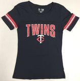 Minnesota Twins MLB Women's Varsity Navy T-Shirt Choose Size