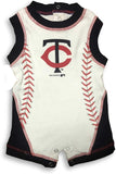 Minnesota Twins MLB Logo Baseball Seam Design Boy's Baby Romper 0/3 Months