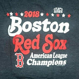 Boston Red Sox Women's V-Neck 2018 AL Champions Long Sleeve T-Shirt Large