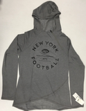 New York Jets NFL Women's 1/4 Side Zip Pullover Hoodie LARGE 12/14